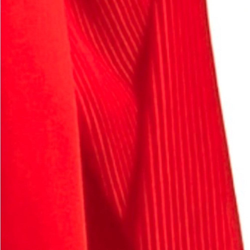 Zara Romantic Pleated Sleeved Coral Top, With Camisole - Picture 3 of 8